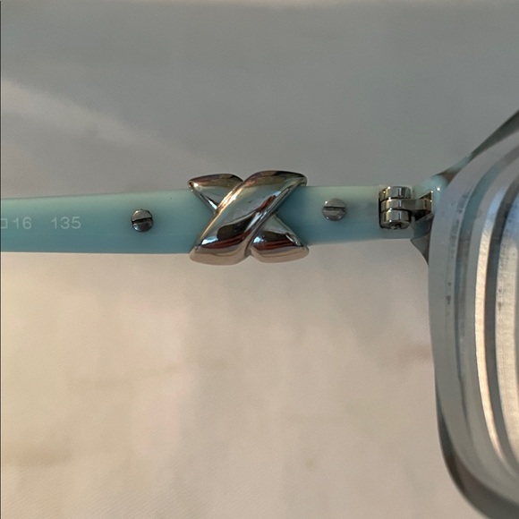 Tiffany & Co Aqua Grey Tortoise Women’s Glass Frames SilverCross Hardware TF2074 - Picture 8 of 11